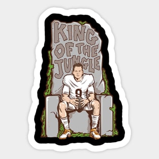 Joe Burrow King Of The Jungle Sticker